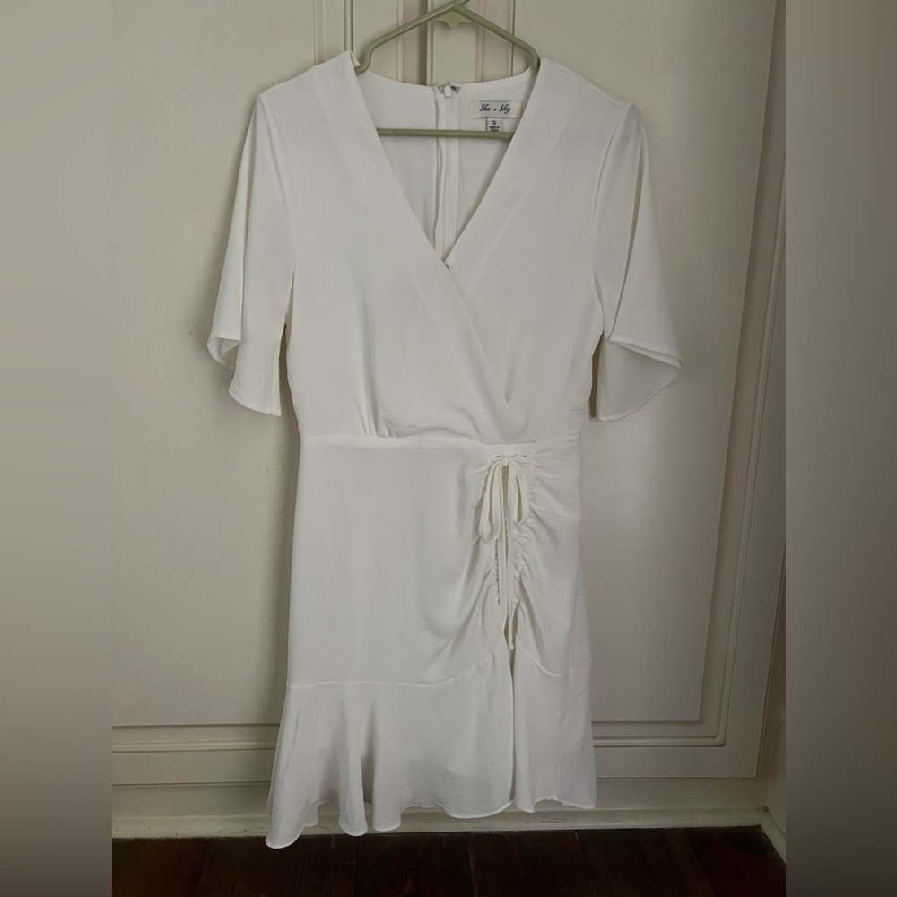 small, white she+sky dress